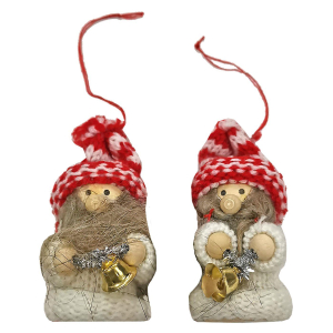 93-2897 Στολίδι Φιγούρα Xmas με Καμπανάκι 9x5cm χονδρική, Χριστουγεννιάτικα χονδρική