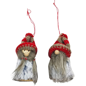 93-2898 Στολίδι Φιγούρα Xmas με Γούνα 9x4cm χονδρική, Χριστουγεννιάτικα χονδρική