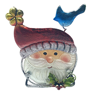 93-3048 ΚΗΡΟΠΗΓΙΟ XMAS ΜΕ ΜΕΤΑΛΛΙΚΗ ΒΑΣΗ 16x13x8cm χονδρική, Χριστουγεννιάτικα χονδρική