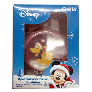 93-3081 ΜΠΑΛΑ ΣΤΟΛΙΔΙ MICKEY & FRIENDS (ΜΟΝΟ ΣΧΕΔΙΟ PLUTO) 7.5cm χονδρική, Χριστουγεννιάτικα χονδρική