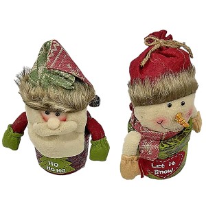 93-3170 ΦΙΓΟΥΡΑ XMAS ΜΕ ΚΥΛΙΝΔΡΙΚΟ ΚΟΡΜΟ 25cm χονδρική, Χριστουγεννιάτικα χονδρική