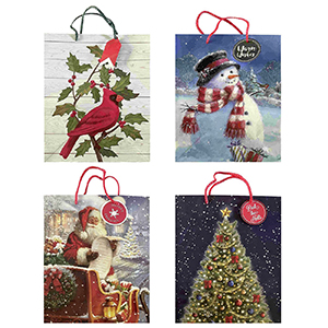 93-3259 ΤΣΑΝΤΑ ΔΩΡΟΥ XMAS  32x25x11,5cm χονδρική, Χριστουγεννιάτικα χονδρική