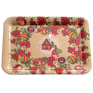 93-3265 Δίσκος Χριστουγέννων Ορθογώνιος 38x28cm χονδρική, Χριστουγεννιάτικα χονδρική