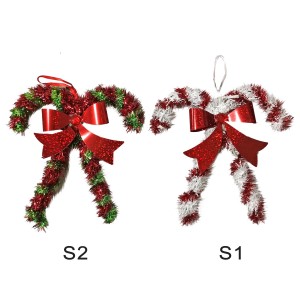 93-3291 ΜΠΑΣΤΟΥΝΙΑ ΧΡΙΣΤΟΥΓΕΝΝΩΝ TINSEL 19x16cm χονδρική, Χριστουγεννιάτικα χονδρική
