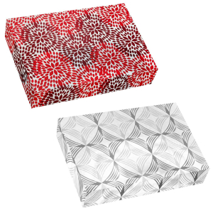 93-3351 ΚΟΥΤΙΑ ΧΑΡΤΙΝΑ XMAS ΣΕΤ=2 ΤΕΜ 43x28x6cm χονδρική, Χριστουγεννιάτικα χονδρική