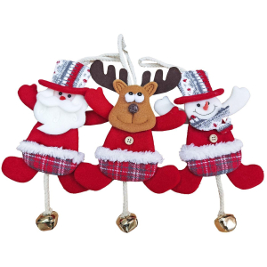 93-3385 Φιγούρα Xmas Κρεμαστή με Κουδουνάκι 30x15cm χονδρική, Χριστουγεννιάτικα χονδρική
