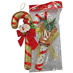 93-3426 ΜΠΑΣΤΟΥΝΙ ΡΙΓΕ ΜΕ XMAS ΦΙΓΟΥΡΑ 25x11cm χονδρική, Χριστουγεννιάτικα χονδρική