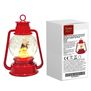 93-3468 Φανάρι Θυέλλης Xmas με 4 Λειτουργίες 22x14x11cm χονδρική, Χριστουγεννιάτικα χονδρική
