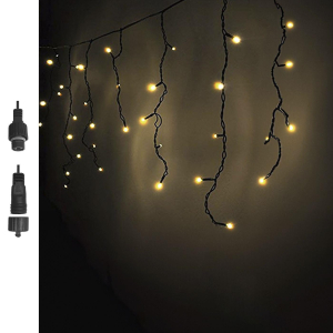 93-3480 100 Λαμπάκια led Λευκό Θερμό Βροχή με Επέκταση & Προγράμματα Ip44 110x80cm (δεν Περιέχεται ο Μετασχηματιστής) χονδρική, Χριστουγεννιάτικα χονδρική