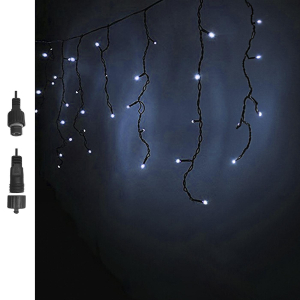 93-3481 100 Λαμπάκια led Λευκό Ψυχρό Βροχή με Επέκταση & Προγράμματα Ip44 110x80cm (δεν Περιέχεται ο Μετασχηματιστής) χονδρική, Χριστουγεννιάτικα χονδρική