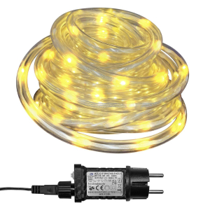 93-3491 Φωτοσωλήνας 200 led 10m Λευκός Θερμός με Προγράμματα Ip44 Φ11mm 10m (+3m Extra Καλώδιο) χονδρική, Χριστουγεννιάτικα χονδρική