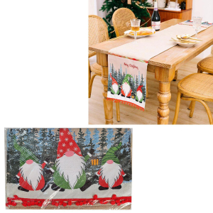 93-3612 Runner Διακόσμισης Τραπεζιού με Pom-Pom 180x33cm χονδρική, Χριστουγεννιάτικα χονδρική