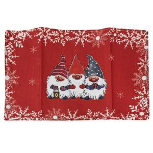 93-3626 Σουπλά Υφασμάτινο Νανάκια Xmas 44x30cm χονδρική, Χριστουγεννιάτικα χονδρική