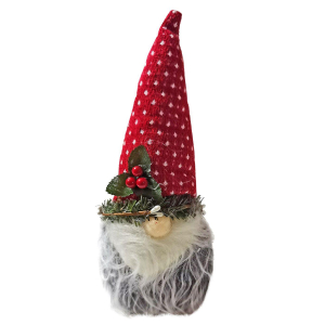 93-3655 Άγιος Gnome με Στεφάνι 23cm χονδρική, Χριστουγεννιάτικα χονδρική