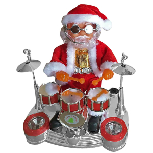 93-568 Άγιος Μπαταρίας με Drums 20x16cm χονδρική, Χριστουγεννιάτικα χονδρική