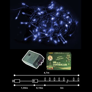 93-926 100 LED ΜΠΛΕ ΠΡΟΓΡΑΜΜΑ 220V  χονδρική, Χριστουγεννιάτικα χονδρική
