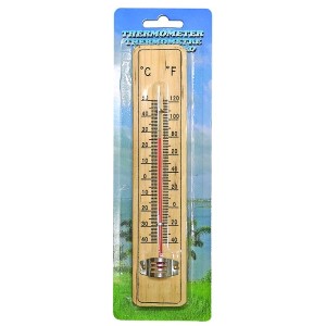 96-340 ΘΕΡΜΟΜΕΤΡΟ ΤΟΙΧΟΥ ΞΥΛΙΝΟ 21x4cm χονδρική, Είδη Σπιτιού χονδρική