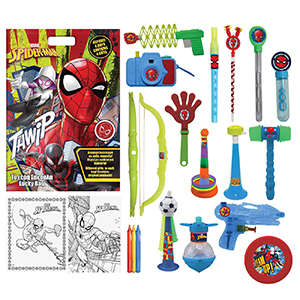 96-829 Τυχερή Σακούλα των 3 Ευρώ Spiderman 40x29cm χονδρική, Παιχνίδια χονδρική