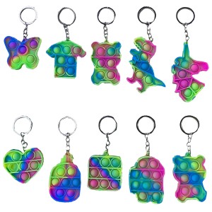 96-868 ΜΠΡΕΛΟΚ POP IT FIDGET ΠΟΛΥΧΡΩΜΟ ~7,5x5cm χονδρική, Παιχνίδια χονδρική