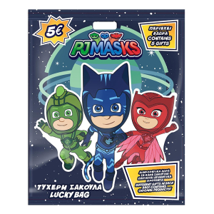 96-878 ΤΥΧΕΡΗ ΣΑΚΟΥΛΑ PJ MASKS ΤΩΝ 5 ΕΥΡΩ 50x40cm χονδρική, Παιχνίδια χονδρική