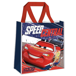96-885 ΤΣΑΝΤΑ ΓΙΑ ΨΩΝΙΑ ΥΦΑΣΜΑΤΙΝΗ CARS 38x38x12cm χονδρική, Είδη Σπιτιού χονδρική